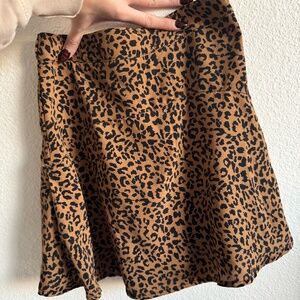 Leopard High Rise Skirt